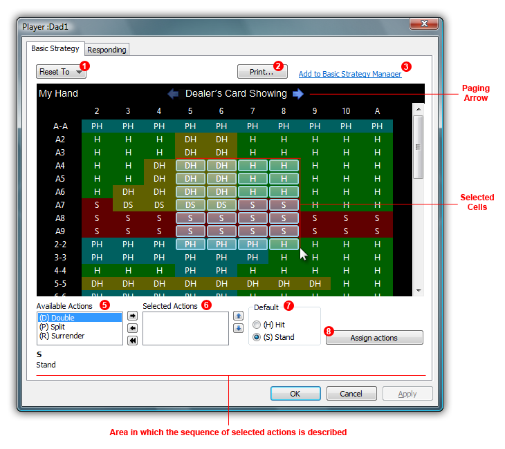 Blackjack Basic Strategy Chart